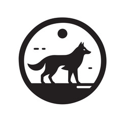 Wolf Silhouette vector illustration