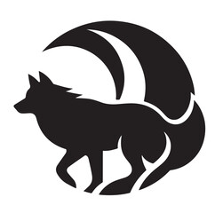 Wolf Silhouette vector illustration