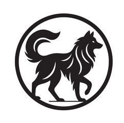 Wolf Silhouette vector illustration