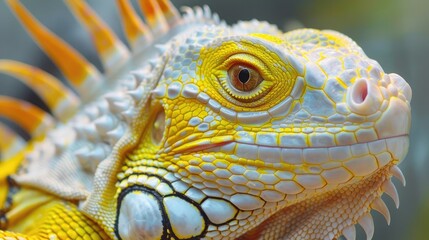 Fototapeta premium close up of iguana