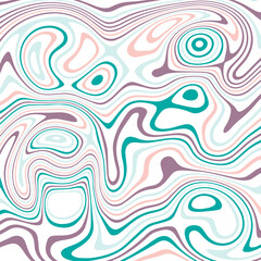 ABSTRACT ILLUSTRATION MARBLED TEXTURE LIQUIFY PSYCHEDELIC PASTEL SOFT COLORFUL DESIGN. OPTICAL ILLUSION BACKGROUND VECTOR DESIGN