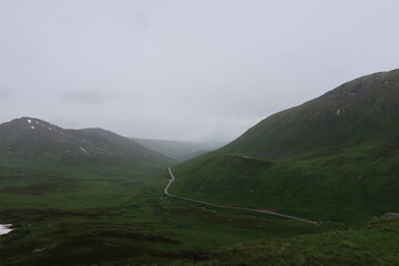 fog in the mountains