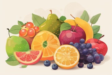 illustrations fruit festivals