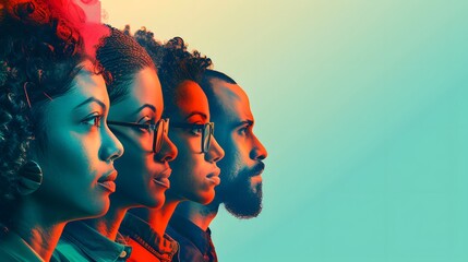 A group of people with different hair colors