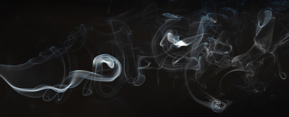 Curly form shape smoke