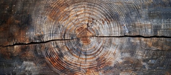 Fototapeta premium Old natural pattern on a wooden texture background with copy space image.