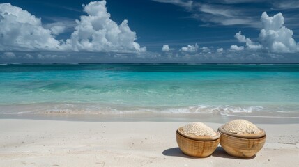 Pair of sea pork colonies