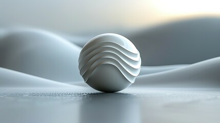 Smooth Circular Form, Rendered in 3D