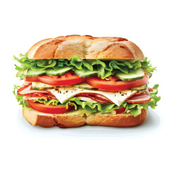 delicious sandwich fast food icon