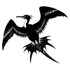 Frigatebird silhouette black