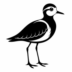 Plover black silhouette