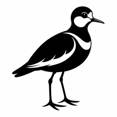 Plover black silhouette