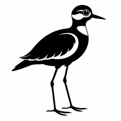 Plover black silhouette