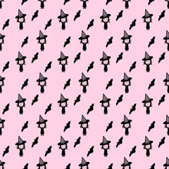 pattern, seamless, pink, decoration, backdrop, paper, black, halloween, digital paper, seamless patterns, digital background, repeating pattern, repeatable patterns