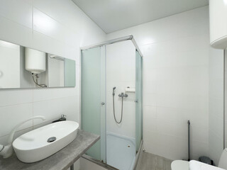 beautiful interior in the bathroom