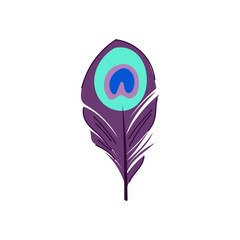 drawing peacock feather cartoon. watercolor goose, pastel angel, swan vintage drawing peacock feather sign. isolated symbol vector illustration
