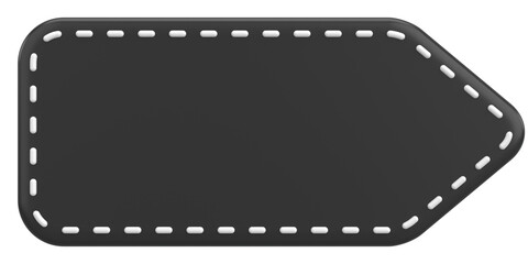 Price tag. Text box. 3D illustration.