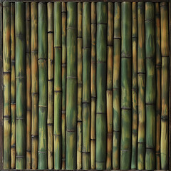 Green Bamboo reeds texture