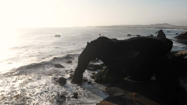 playa trompa de elefante en marcona, ica peru