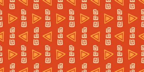 African ethnic seamless pattern. Tribal background