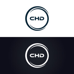 CHD logo. C H D design. White CHD letter. CHD, C H D letter logo design. C H D letter logo design in GOLD, GOLDEN LOGO, THREE, style. letter logo set in one artboard. C H D letter logo vector design.
