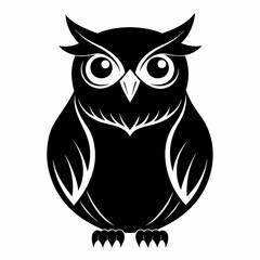 Owl black silhouette