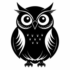 Owl black silhouette