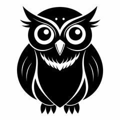 Owl black silhouette