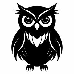Owl black silhouette