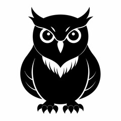Owl black silhouette