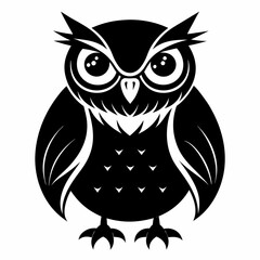 Owl black silhouette