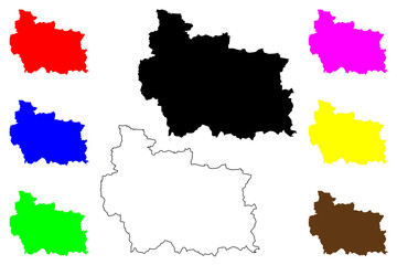 Obraz premium Gabrovo Province (Republic of Bulgaria, Provinces of Bulgaria) map vector illustration, scribble sketch Gabrovo map