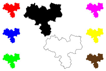 Haskovo Province (Republic of Bulgaria, Provinces of Bulgaria) map vector illustration, scribble sketch Haskovo map