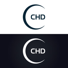 CHD logo. C H D design. White CHD letter. CHD, C H D letter logo design. C H D letter logo design in GOLD, GOLDEN LOGO, THREE, style. letter logo set in one artboard. C H D letter logo vector design.