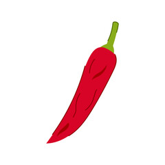 sketch pepper chili cartoon. food mexican, cayenne jalapeno, vegetable line sketch pepper chili sign. isolated symbol vector illustration