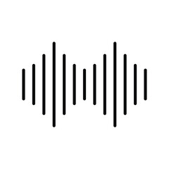 audio wave equalizer icon vector design template