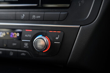 Heated Seat Adjustment in Luxury Vehicle