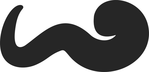 Abstract shape. Organic liquid irregular blob of paint. Fluid splash form. Random doodle element. Y2k hand drawn bubble