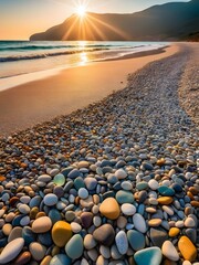 Obraz premium beach at sunset