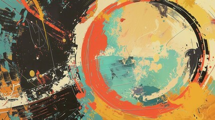 Digital painting of a circular economy model