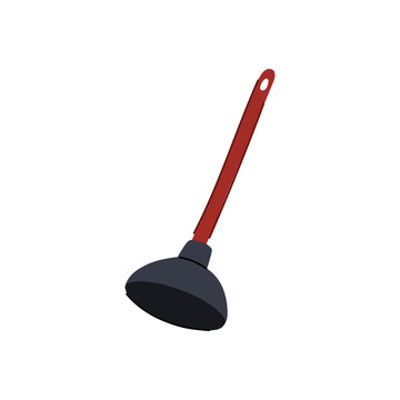 recommend clip art: plumber plunger cartoon. sink tool, drain repair, pipe plumbing plumber plunger sign. isolated symbol vector illustration
