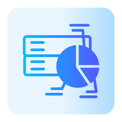 data analytics gradient icon