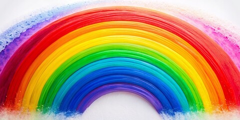 Obraz premium Rainbow of Play-Doh with Sparkling Edges, Play-Doh, Rainbow, Art, Crafts