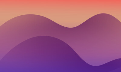 Obraz premium Soft gradient purple wavy abstract background. Dynamic shapes composition. trendy gradient color.