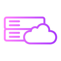 Cloud Storage gradient icon