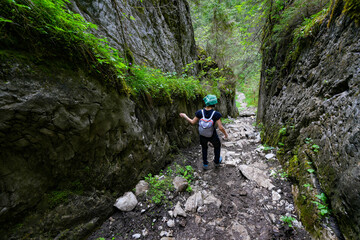 Fototapeta premium Summer landscape of Cetatile Ponorului in Apuseni Natural Park, Romania, Europe