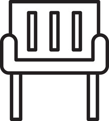 Chair Icon Line Art