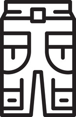 Trousers Line Icon