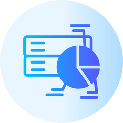 data analytics gradient icon