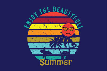 Summer Day T shirt Design